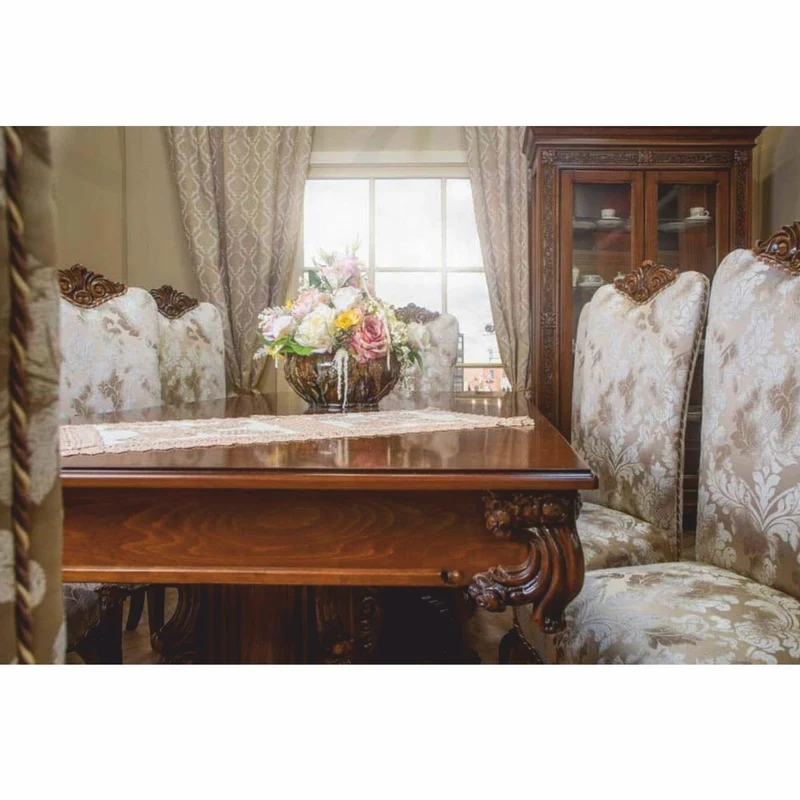Casa Padrino Luxus Barock Esszimmer Stuhl Braun / Gold H. 120 cm - Barockstil Möbel