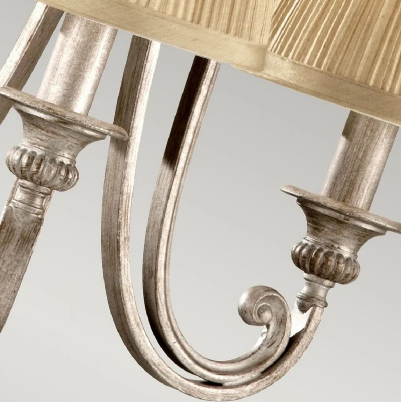Casa Padrino Barock Kronleuchter Silber / Gold Ø 48,3 cm - Kronleuchter im Barockstil
