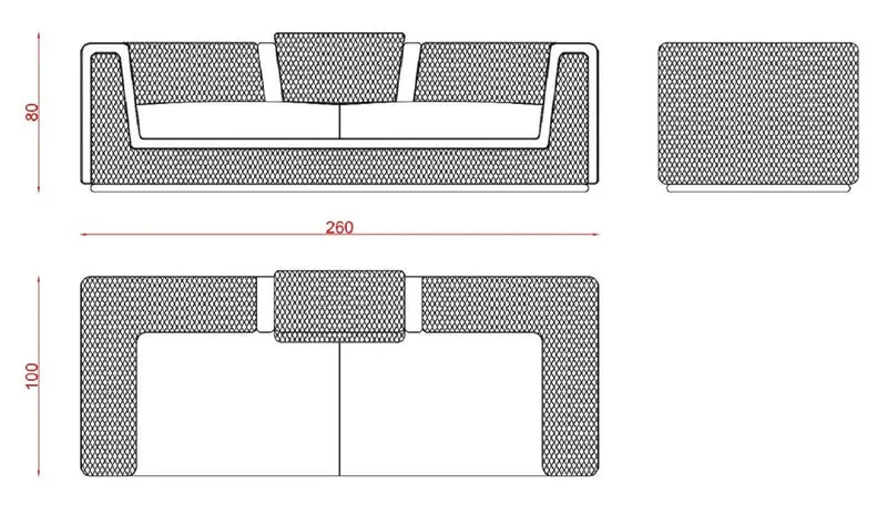 Casa Padrino Luxus Wohnzimmer & Hotel Sofa Creme / Gold 260 cm
