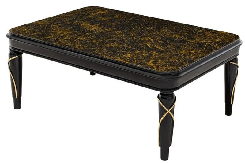 Casa Padrino Luxus Barock Wohnzimmer Möbel Set Lila / Schwarz / Gold