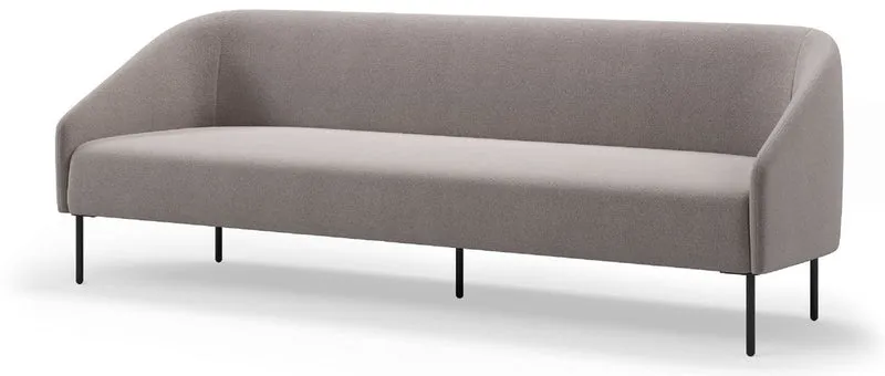 Casa Padrino Luxus Wohnzimmer & Hotel Sofa Grau / Schwarz 230 cm - Luxus Möbel