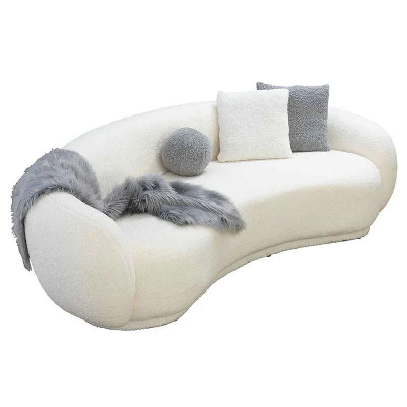 Casa Padrino Luxus Sofa Weiß 230 cm - Wohnzimmer & Hotel Möbel