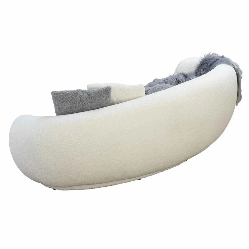 Casa Padrino Luxus Sofa Weiß 230 cm - Wohnzimmer & Hotel Möbel