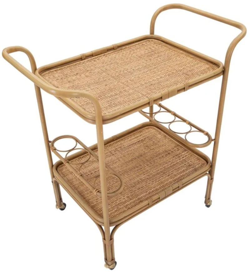 Casa Padrino Luxus Servierwagen Naturfarben - Hotel & Restaurant Accessoires