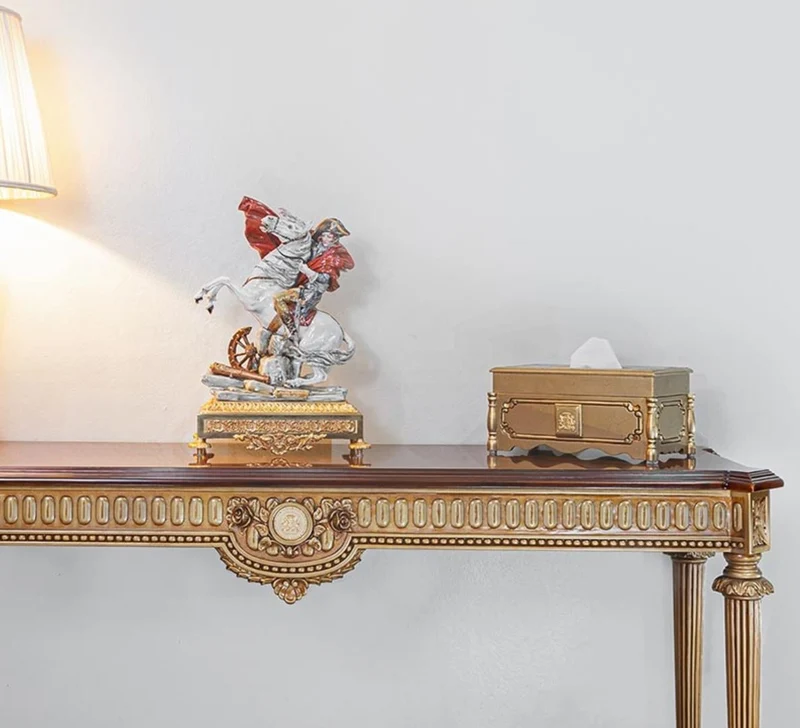 Casa Padrino Luxus Barock Papiertuchbox - Taschentuchbox Gold - Made in Italy