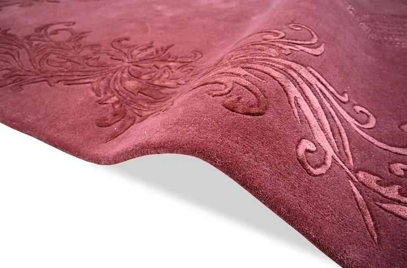 Pompöös by Casa Padrino Luxus Barock Teppich Krone von Harald Glööckler Bordeauxrot 200 x 300 cm