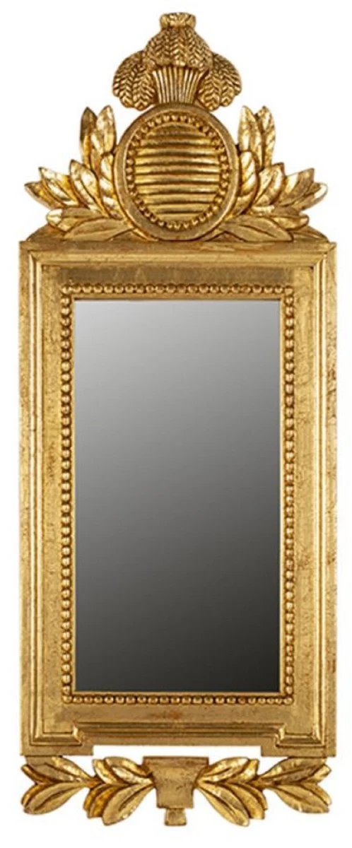 Casa Padrino Luxus Barock Spiegel Gold H. 82 cm - Barock Möbel - Made in Italy