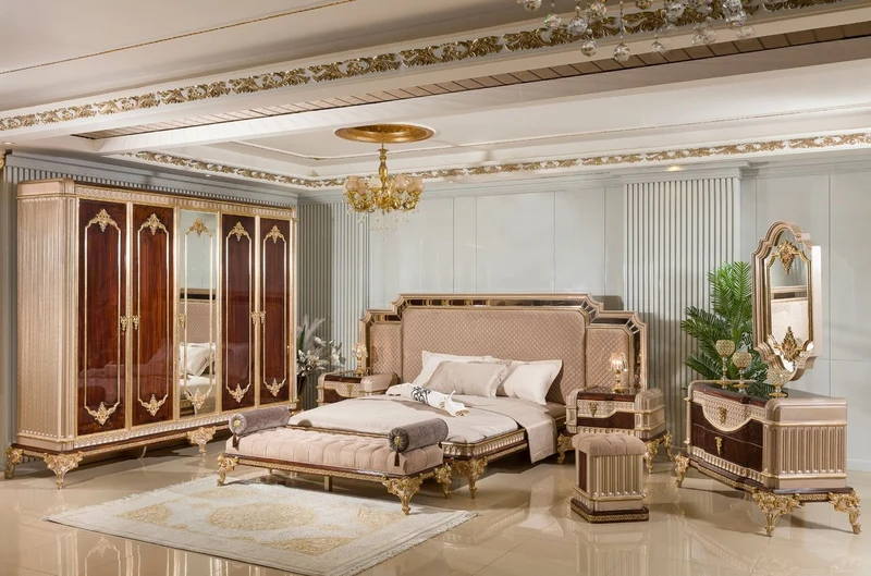 Casa Padrino Luxus Barock Kommode mit Spiegel Dunkelbraun / Grau / Gold - Barock Möbel