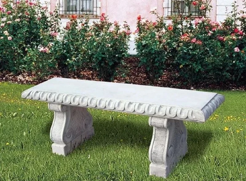 Casa Padrino Luxus Barock Gartenbank 140 cm - Barock Gartenmöbel Made in Italy