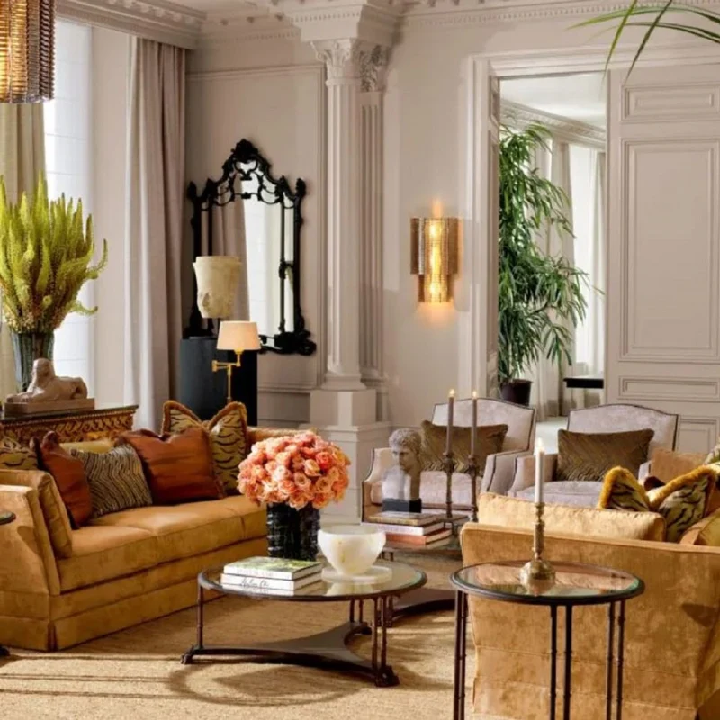 Casa Padrino Luxus Barock Beistelltisch mit Glasplatte Bronze Ø 62 x H. 64 cm