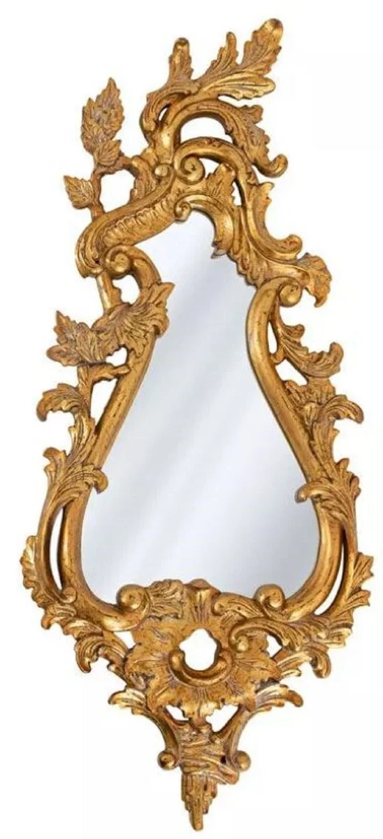 Casa Padrino Luxus Barock Spiegel Antik Gold - Handgefertigter Massivholz Wandspiegel im Barockstil - Luxus Möbel im Barockstil - Barock Möbel - Edel & Prunkvoll