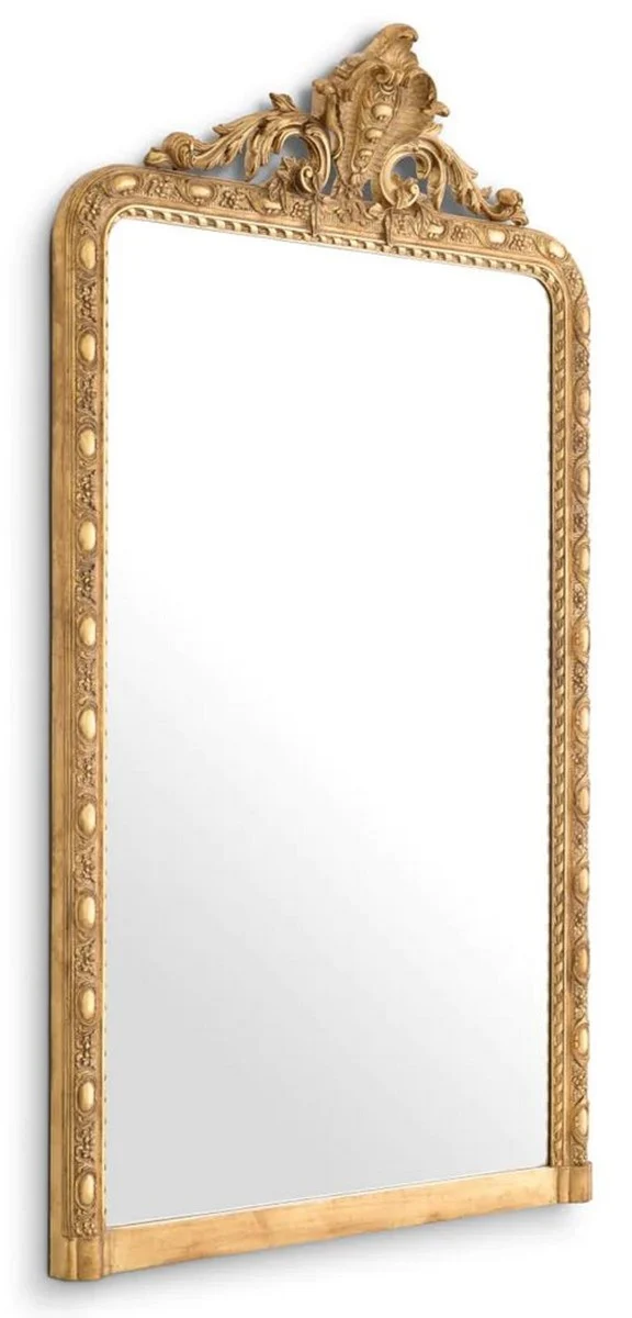 Casa Padrino Luxus Barock Mahagoni Spiegel Antik Gold H. 211 cm