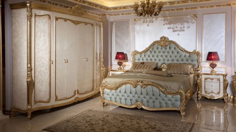 Casa Padrino Luxus Barock Nachtkommode Weiß / Beige / Gold 75 cm