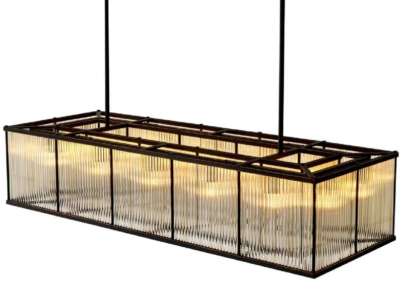 Casa Padrino Luxus Wohnzimmer Kronleuchter Bronze 140 cm