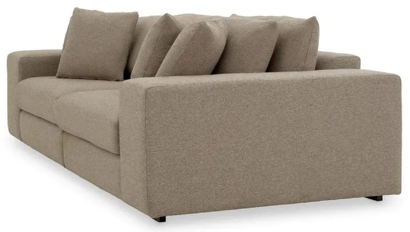 Casa Padrino Luxus Sofa mit Kissen Grau / Schwarz 280 x 120 x H. 90 cm - Wohnzimmer Sofa - Hotel Sofa - Wohnzimmer Möbel - Hotel Möbel - Luxus Möbel - Luxus Qualität