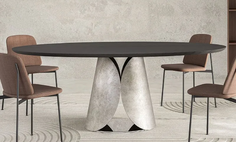 Casa Padrino Luxus Esstisch Schwarz / Silber 200 cm - Made in Italy