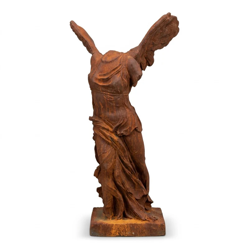 Casa Padrino Jugendstil Garten Deko Gusseisen Skulptur Rost H. 97 cm