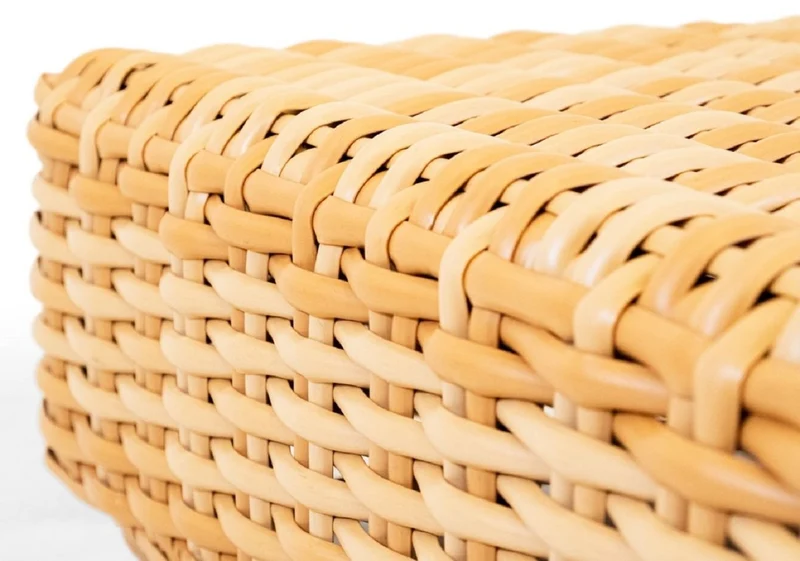 Casa Padrino Luxus Garten Couchtisch Naturfarben 74 x 74 x H. 30 cm