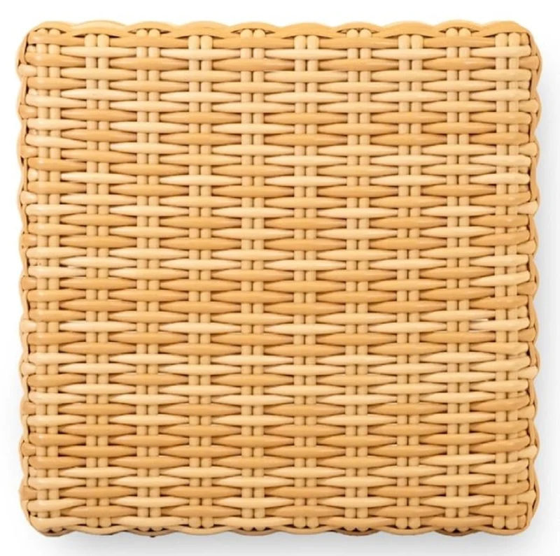 Casa Padrino Luxus Garten Couchtisch Naturfarben 74 x 74 x H. 30 cm
