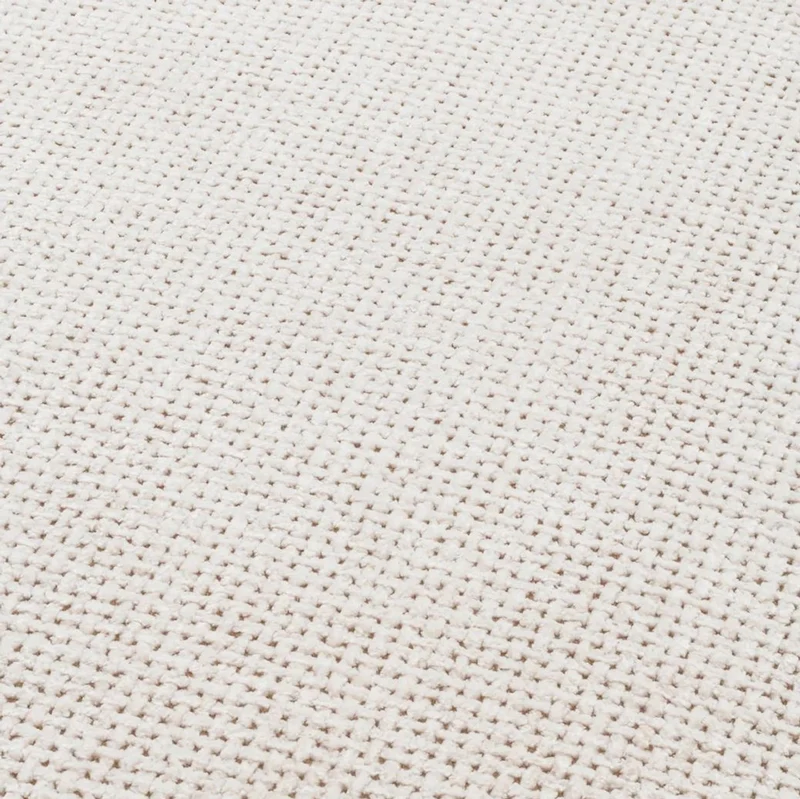 Casa Padrino Luxus Hocker Cremeweiß Ø 73 x H. 38 cm - Runder Sitzhocker - Rundhocker - Fußhocker - Wohnzimmer Möbel - Hotel Möbel - Luxus Möbel