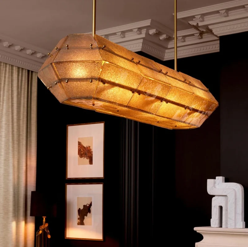 Casa Padrino Luxus Kronleuchter Antik Messing / Grau 130 cm