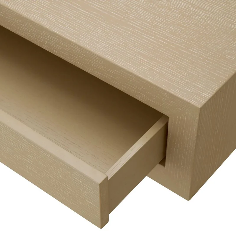 Casa Padrino Luxus Couchtisch mit 4 Schubladen Beige 140 cm