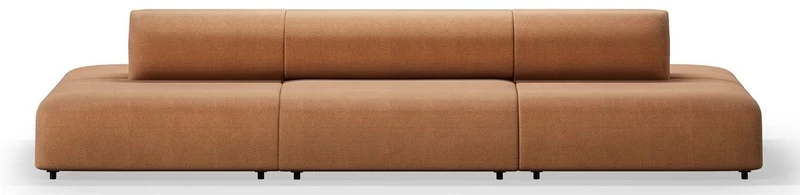 Casa Padrino Luxus Sofa Braun 360 x 180 x H. 72 cm - Modulares 6 Teiliges Hotel Sofa - Wohnzimmer Sofa - Wohnzimmer Möbel - Hotel Möbel - Luxus Möbel