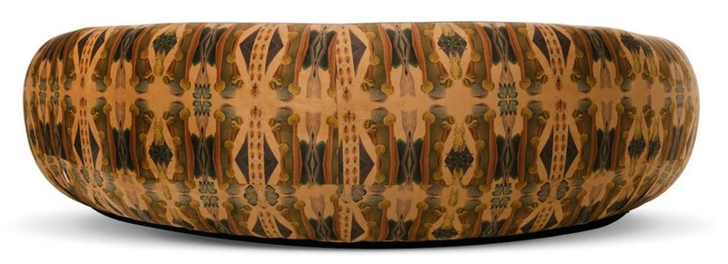 Casa Padrino Luxus Sofa Schwarz / Beige / Mehrfarbig 260 cm
