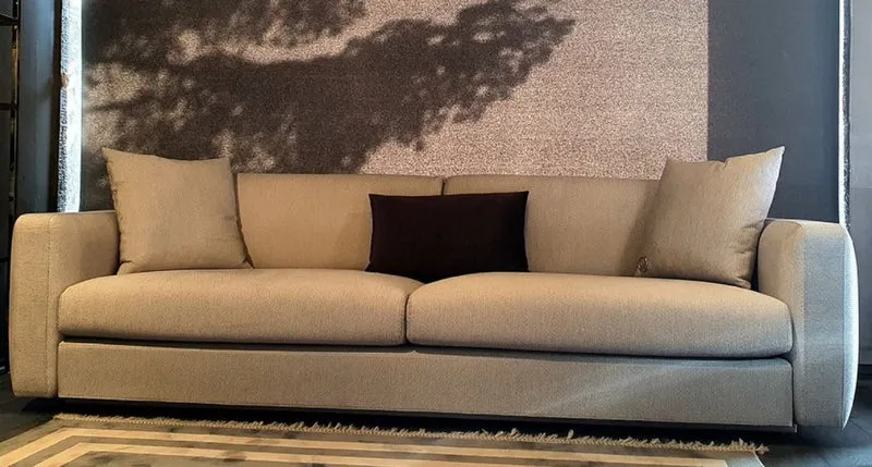 Casa Padrino Luxus Sofa Grau 240 x 85 x H. 82 cm - Wohnzimmer Sofa - Hotel Sofa - Wohnzimmer Möbel - Hotel Möbel - Luxus Möbel