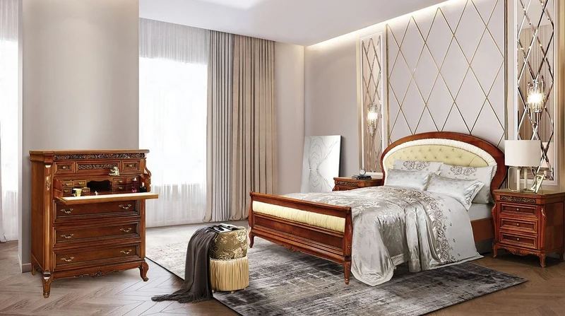 Casa Padrino Luxus Barock Kommode Braun / Creme / Messing - Prunkvolle Barockstil Schlafzimmer Kommode - Luxus Schlafzimmer Möbel im Barockstil - Barock Schlafzimmer Möbel