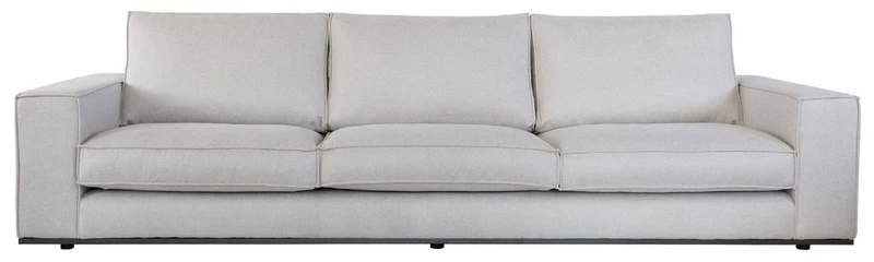 Casa Padrino Luxus Sofa Grau 285 x 106 x H. 83 cm - Wohnzimmer Sofa - Hotel Sofa - Wohnzimmer Möbel - Hotel Möbel - Luxus Möbel