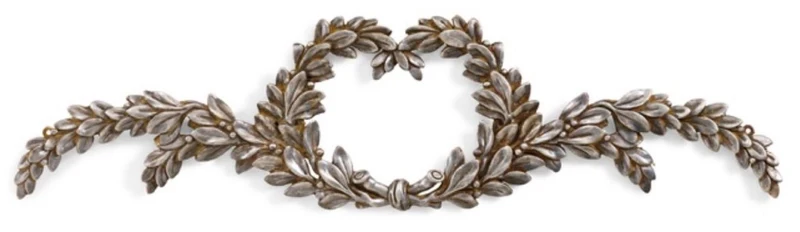 Casa Padrino Luxus Barock Wandornament Antik Silber - Prunkvolles Massivholz Wanddeko Ornament im Barockstil - Barock Wanddeko - Barock Möbel - Luxus Qualität - Made in Italy