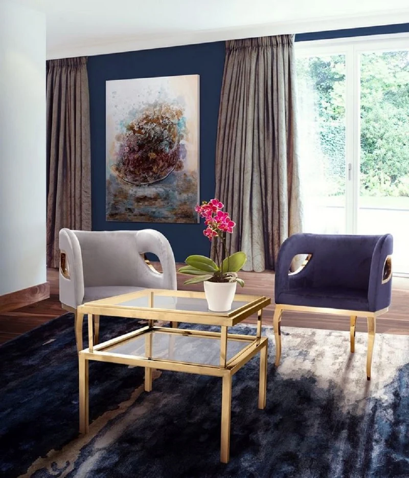 Casa Padrino Luxus Samt Sessel Grau / Gold 78 x 55 x H. 59 cm - Wohnzimmer Sessel - Hotel Sessel - Wohnzimmer Möbel - Luxus Möbel - Wohnzimmer Einrichtung - Luxus Einrichtung - Möbel Luxus