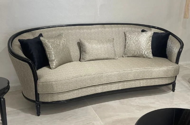 Casa Padrino Luxus Barock Sofa Gold / Schwarz - Barockstil Wohnzimmer Sofa - Barockstil Wohnzimmer Möbel - Luxus Möbel im Barockstil - Barock Einrichtung - Edel & Prunkvoll