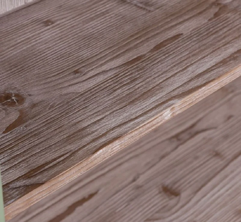 Casa Padrino Landhausstil Bücherschrank Grün / Naturfarben 110 x 39 x H. 210 cm - Massivholz Schrank - Regalschrank - Wohnzimmerschrank - Büroschrank - Landhausstil Möbel