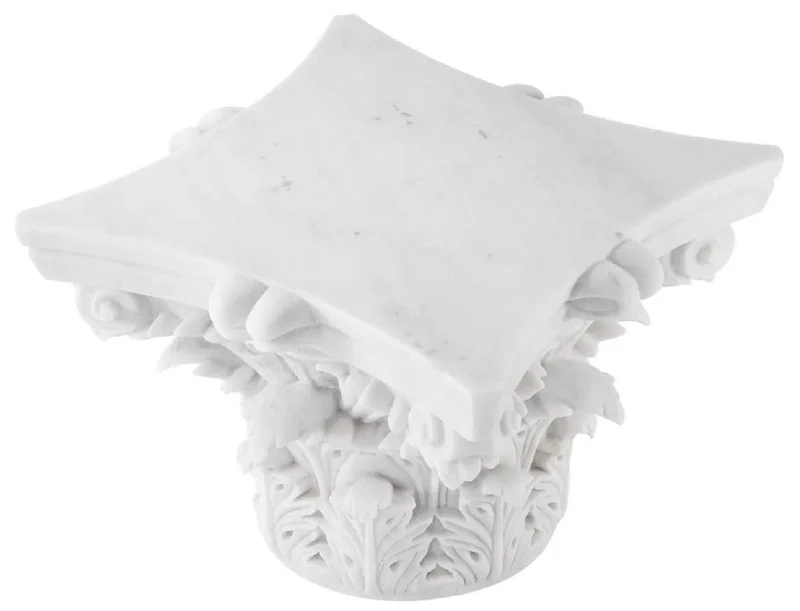 Casa Padrino Luxus Barock Marmor Couchtisch Weiß - Handgefertigter Barockstil Marmor Wohnzimmertisch - Prunkvolle Luxus Barock Marmor Wohnzimmer Möbel