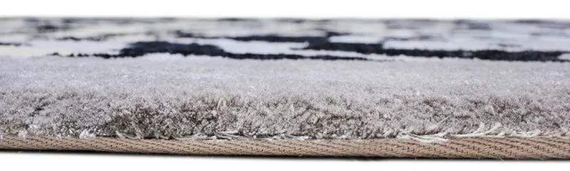 Casa Padrino Luxus Teppich mit Leoparden Design Grau / Creme / Schwarz 160 x 230 cm - Rechteckiger Wohnzimmer Teppich - Moderner Schlafzimmer Teppich - Luxus Interior - Luxus Qualität