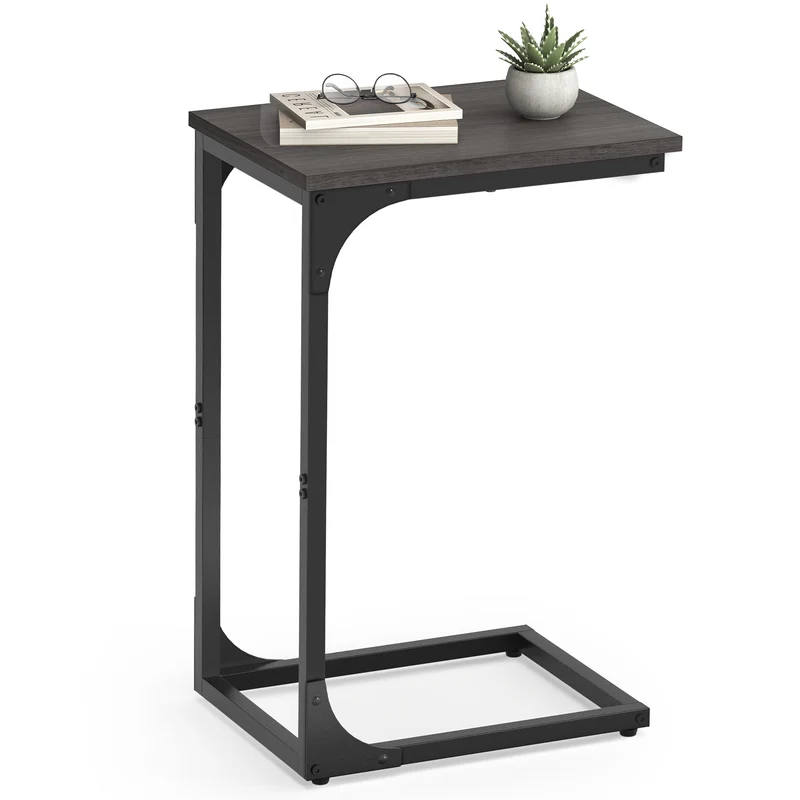 C Shaped End Table