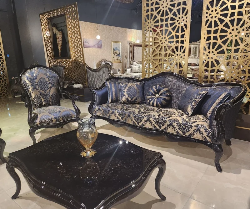 Casa Padrino Luxus Barock Couchtisch Schwarz - Prunkvoller Barockstil Wohnzimmertisch - Luxus Wohnzimmer Möbel im Barockstil - Barock Möbel - Edel & Prunkvoll