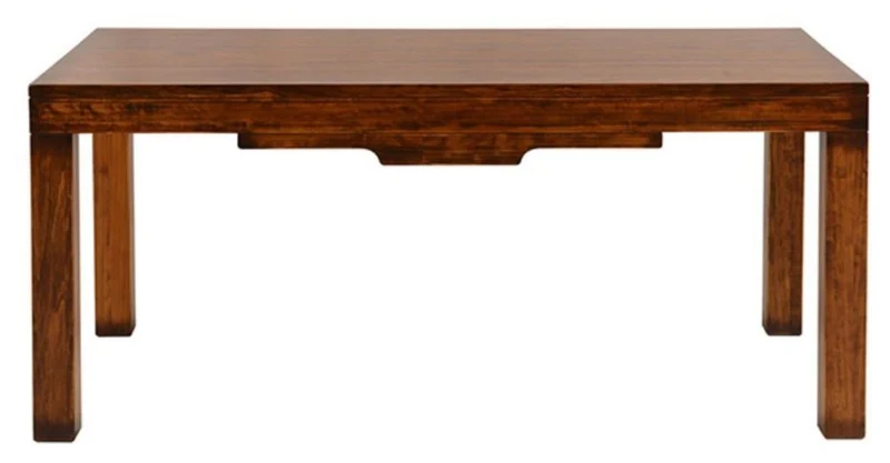 Casa Padrino Luxus Vintage Stil Esstisch Dunkelbraun 180 x 93,5 x H. 78 cm - Rechteckiger Massivholz Esszimmertisch - Esszimmer Möbel - Massivholz Möbel - Vintage Stil Möbel - Luxus Möbel