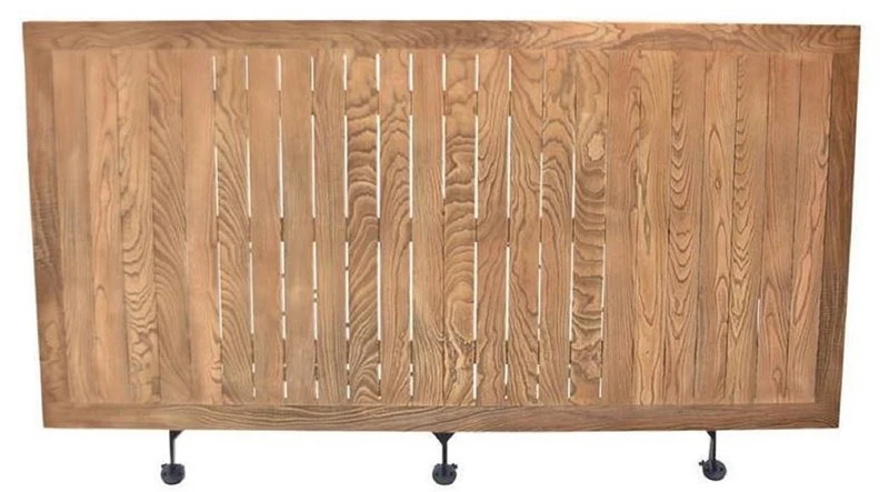 Casa Padrino Jugendstil Garten Couchtisch Braun / Schwarz 150 x 60 x H. 48 cm - Klappbarer Gartentisch - Barock & Jugendstil Gastronomie & Garten Möbel