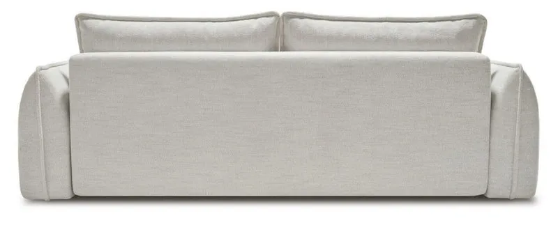 Casa Padrino Luxus Sofa Grau 253 x 120 x H. 74 cm - Wohnzimmer Sofa mit Schlaffunktion - Wohnzimmer Möbel - Luxus Möbel - Luxus Interior