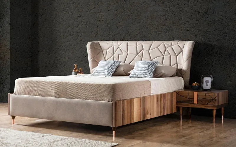 Casa Padrino Luxus Nachtkommoden Set Braun / Kupfer 60 x 50 x H. 41 cm - Massivholz Nachttische mit Schublade - Schlafzimmer Möbel - Hotel Möbel - Luxus Möbel - Luxus Einrichtung