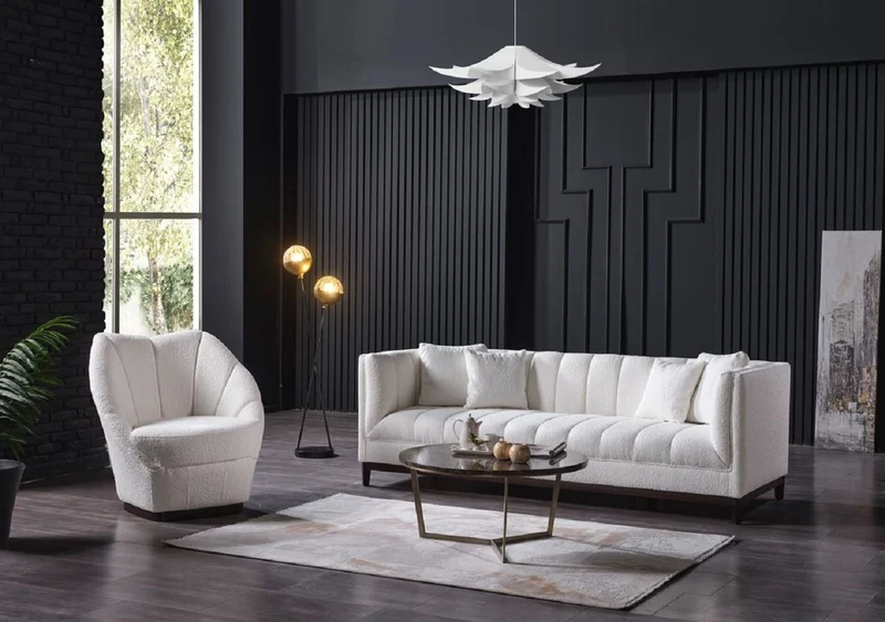 Casa Padrino Luxus Couchtisch Schwarz / Messing Ø 90 x H. 41 cm - Runder Wohnzimmertisch mit Kunstmarmor Tischplatte - Wohnzimmer Möbel - Hotel Möbel - Luxus Möbel