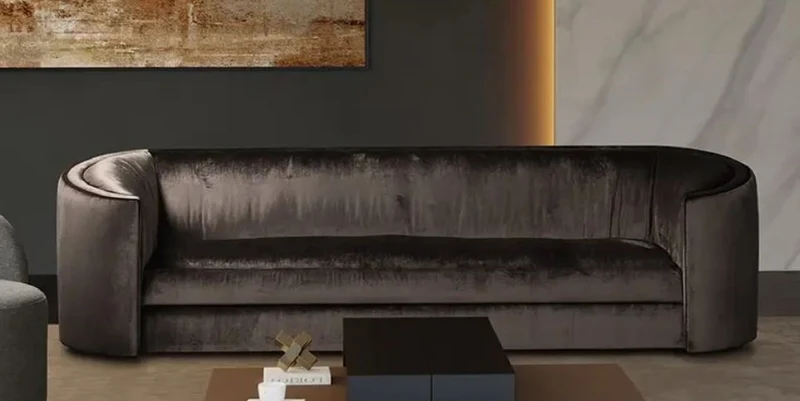 Casa Padrino Luxus Sofa Grau 275 x 89 x H. 75 cm - Wohnzimmer Sofa - Hotel Sofa - Wohnzimmer Möbel - Wohnzimmer Einrichtung - Hotel Möbel - Luxus Möbel - Luxus Einrichtung