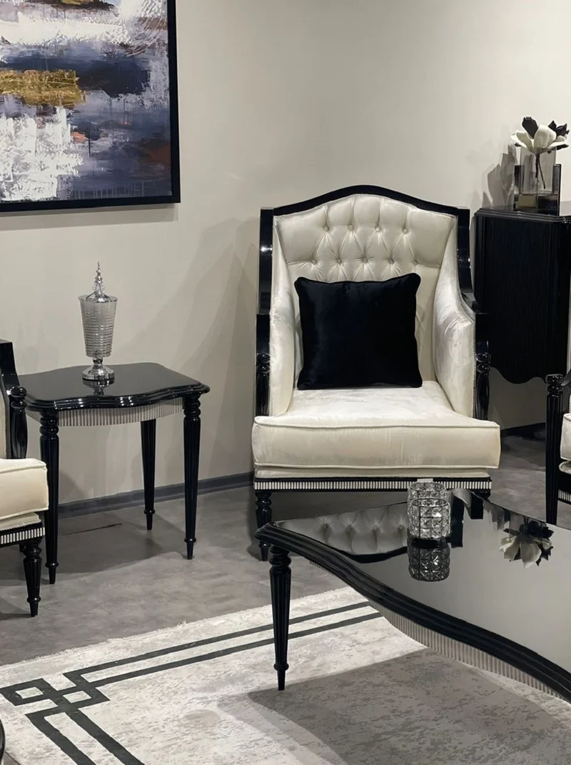 Casa Padrino Luxus Barock Wohnzimmer Sessel Gold / Schwarz / Grau - Handgefertigter Barockstil Sessel - Luxus Wohnzimmer Möbel im Barockstil - Barock Möbel - Edel & Prunkvoll