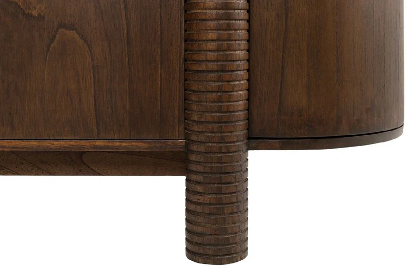 Casa Padrino Luxus Sideboard Dunkelbraun 160 x 49,5 x H. 82 cm - Massivholz Schrank mit 4 Türen - Massivholz Möbel - Luxus Möbel