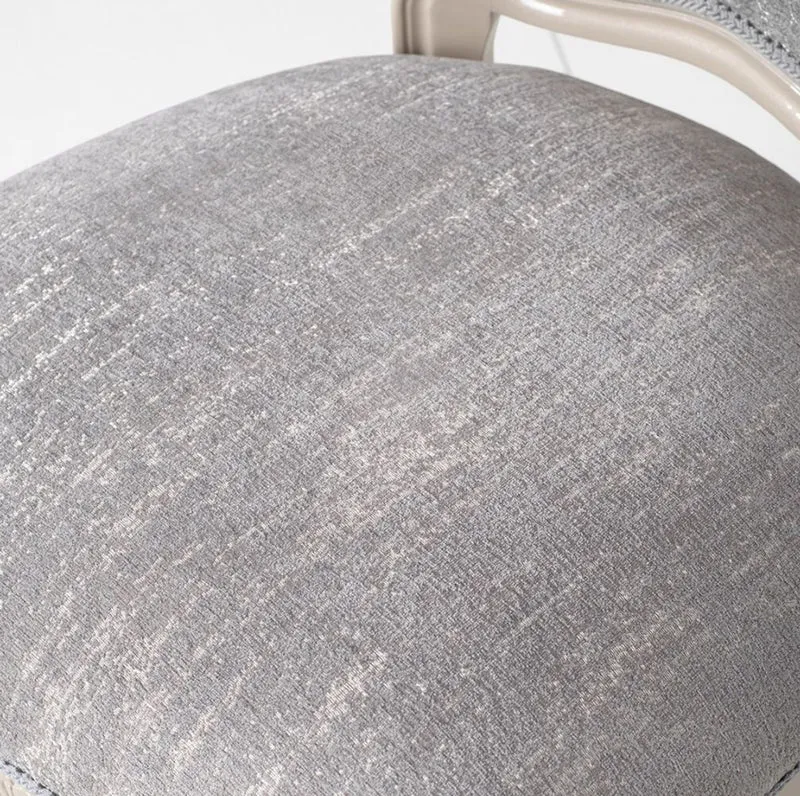 Casa Padrino Luxus Barock Esszimmer Stuhl 8er Set Grau / Hochglanz Beige 49,5 x 57 x H. 102,5 cm - Barockstil Küchen Stühle - Prunkvolle Luxus Esszimmer Möbel im Barockstil - Edel & Prunkvoll
