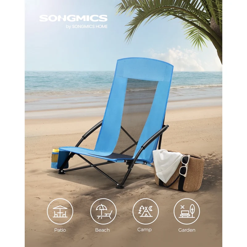 Set of 2 Camping Chairs, Beach Chairs