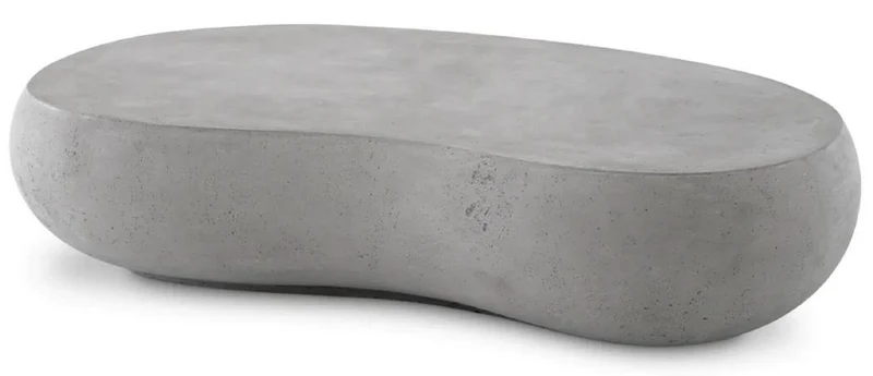 Casa Padrino Luxus Gartentisch Grau 160 x 103 x H. 32 cm - Garten Couchtisch aus glasfaserverstärktem Beton - Garten & Terrassen Möbel - Luxus Qualität